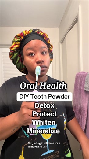 ‼️ Creators: if you don’t know about detoxing your gums… watch save this ASAP.🦷✨ This DIY tooth powder helps detox bacteria, brighten naturally, balance pH, and support enamel — perfect before filming or content days. Recipe: ½ cup bentonite clay ¼ cup baking soda 1 tsp mineral salt ½ tsp clove powder Save this follow for more creator glow DIY wellness tips 🩵 #oralhealth #toothpowder