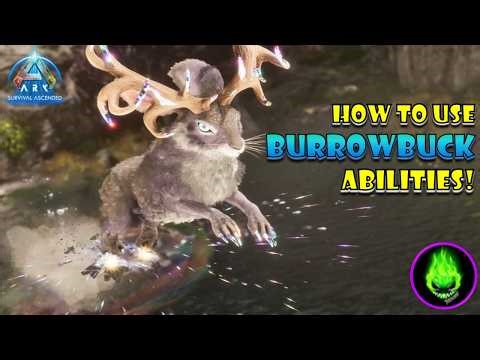 Ark Ascended - How To Use The BURROWBUCK'S Abilities!?