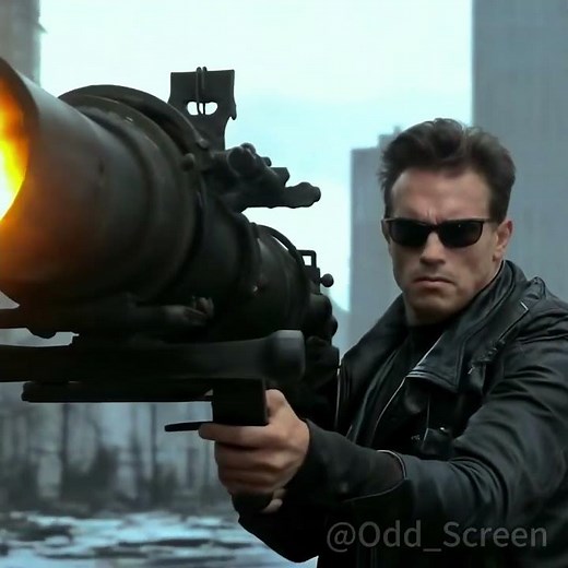 T-800 vs Alien: Gatling Laser Flame to Save the World! #terminator #alien #xenomorph