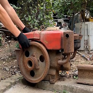 Completely Restored Extremely Rusted Diesel Engine From Scrap Yard | Woodworking Skill