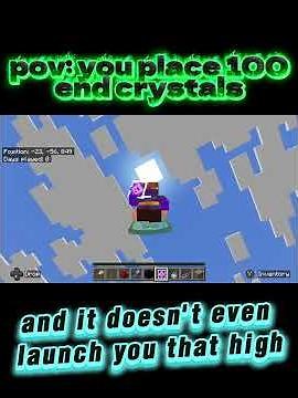 pov: you place 100 end crystals #minecraft