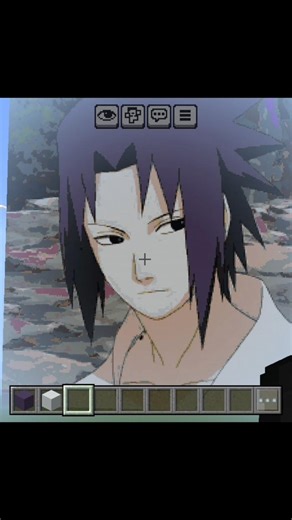 #minecraft pixelart Sasuke