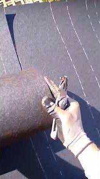 How to lay roofing felt #asmr #roofinginnovation #diy #construction #roofing