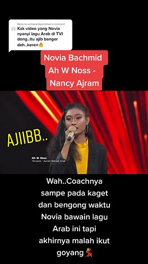 Novia Bachmid Sings Ah W Noss by Nancy Ajram | The Voice Indonesia Highlight