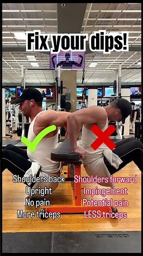 Fix your dips for better triceps!