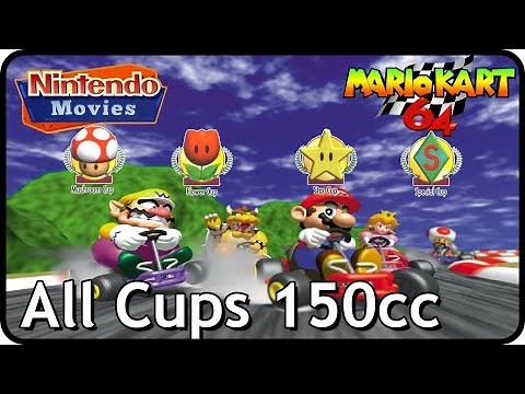 Mario Kart 64 - All Cups 150cc (Multiplayer, 1080p widescreen)