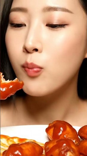 spicy devil chicken wings! delicious #asmr #mukbang