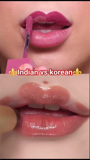 Indian vs Korean Lips 💋 Which One is More Attractive? 😍#lips #makeup