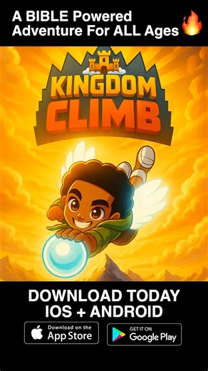 A hand-drawn, Bible-powered mobile game that helps you grow spiritually while you play 🙌🏾🔥 No ads. No microtransactions. Just Scripture, purpose, and an unforgettable adventure. Perfect for kids, teens, families, and anyone who wants a Christ-centered alternative to today’s gaming culture. Download Kingdom Climb today — and plant something eternal. 📖✨ (Download NOW👍🏾) 📲iOS: https://apps.apple.com/us/app/kingdom-climb/id6744442564 �📲Android: https://tinyurl.com/mu6n43t6 #christian #christ