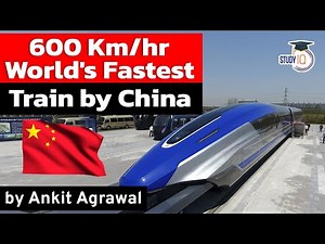 World's fastest maglev train with 600 kph speed unveiled by China - S&T Current Affairs for UPSC