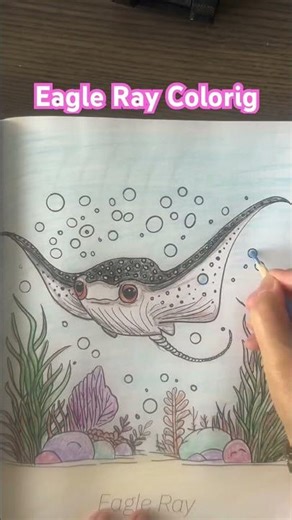 Marine Life Coloring Page from Ocean Scenes Coloring Book