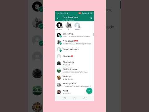 How to send One Message To Many Friends On WhatsApp - How To Broadcast On Whatsapp