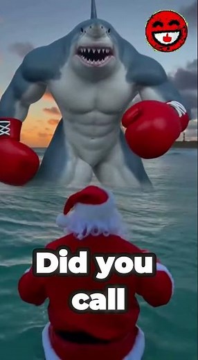 Santa Claus vs. Shark: The Ultimate Christmas Showdown!