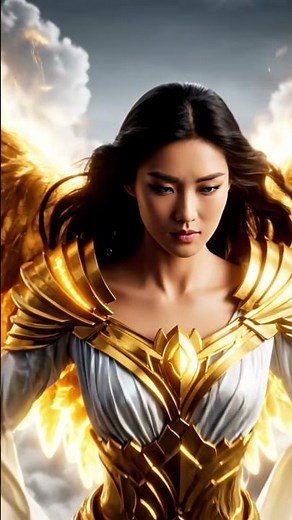 The Angel’s Descent ⚡ Epic Cinematic Angel from Heaven | Powerful AI Fantasy #Shorts