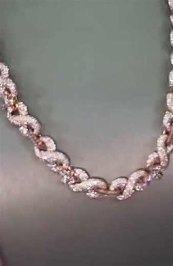 Infinity Link Moissanite Chain - Etsy