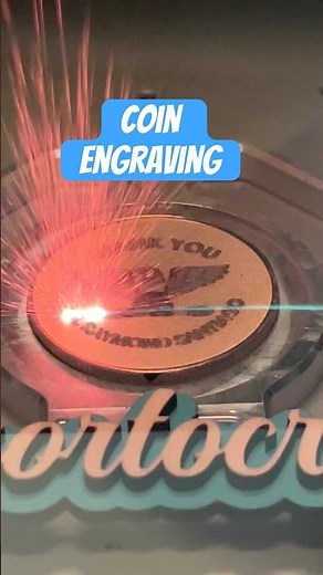 Coin engraving with a Mopa laser