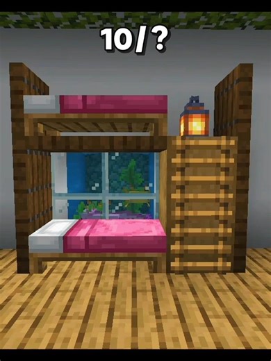 Minecraft AXOLOTL Bed 🤯 (world's smallest violin) #minecraft #shorts