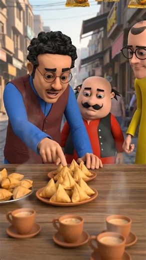 26 January motu Patlu characters real life video samosa tei Store