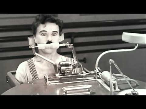 Modern Times - Charlie Chaplin Eating Machine