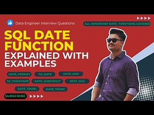 SQL Date Functions Explained in Detail With Examples | SQL Interview Questions | Data Engineering