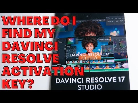 Where do I find my DaVinci Resolve activation key?