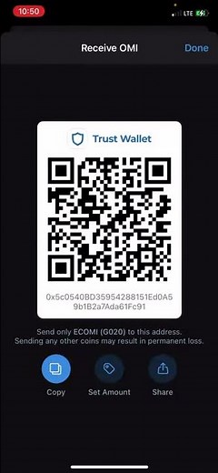 How to store Ecomi on Trust Wallet - The Best Online Wallet For OMI
