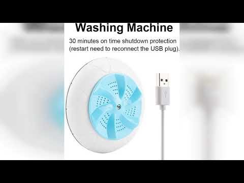 Review: USB Mini Ultrasonic Washing Machine Turbine Cleaner Portable for Washing Machine Multi...