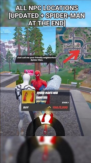 All NPC Locations [Updated] Including Spider-Man | Fortnite