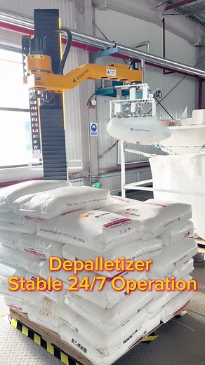 Depalletizer ,Stable 24/7 Operation #depalletizer #palletizer #automobile #robot #factory #unpacking