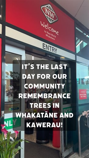 It’s the last day for our Community Remembrance Trees in Whakatāne and Kawerau so please pop over to our local New World Whakatāne and grab yourself a raffle ticket or write a message for our Remembrance Tree 🎄❤️ | Hospice Eastern Bay of Plenty
