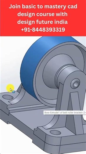 Siemens Nx tutorial | belt roller assembly | learn cad design course 91-8448393319 #shorts