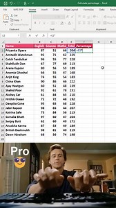 Calculate percentage of students marks in excel 😱 #excel #office #spreadsheet | Time to Office