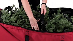 [XXL Rolling Duffle Bag Tree Storage] - 12 Foot Christmas Tree Storage Bag | Heavy Duty Dolly-Style Frame with Wheels and Expandable Top to Fit Artificial Trees up to 12 Feet Tall | Santa's Bags