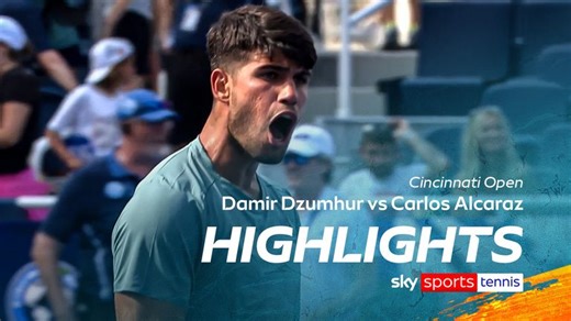 Damir Dzumhur vs Carlos Alcaraz | Cincinnati Open highlights