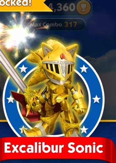 Getting Excalibur sonic #sonic #sonicthehedgehog #sonicdash #gameplay