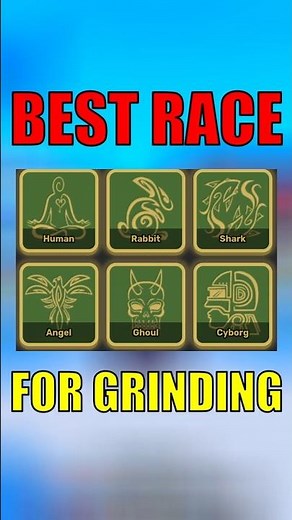 What is the best race in blox fruits for grinding #bloxfruits