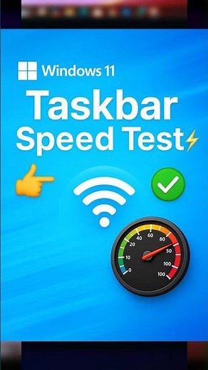 How to Run Network Speed Test from Taskbar in Windows 11 | New Update 2025