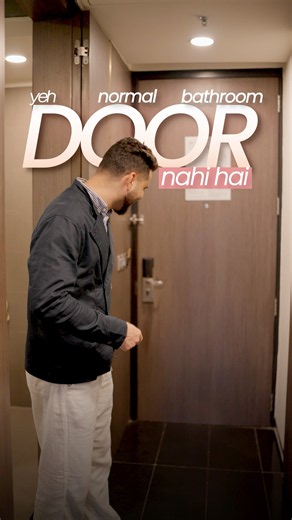 Bathroom Door Design | Hidden Hinge Door for Small Bathrooms l Door Design #interiordesign