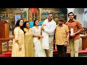 බබාගේ බෞතීස්මය දවසේ අපි | Baptism of baby Saranya ❤️