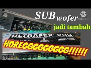 #SubProsesor #Behringer #Ultrafek PROSESOR alat Penambah BASS Untuk subwofer Ultrafek Pro Behringer
