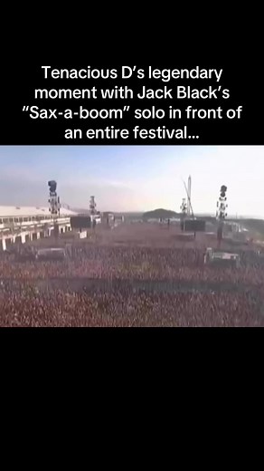 Jack Black's Memorable Sax-a-boom Solo at Festival