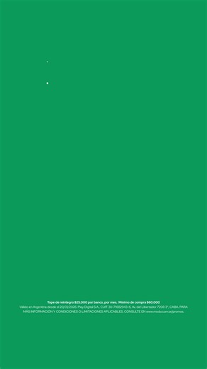 Todos los martes paga en Coto con MODO y disfrutá un 20% de reintegro. Tope $25.000 mensual. Aplica tope bancario de $25.000 mensual. | MODO