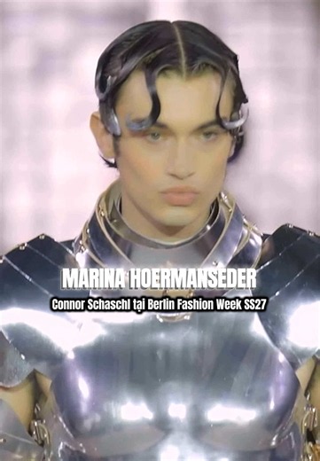 MARINA HOERMANSEDER SS27: Thiết kế áo giáp kị sĩ đầy táo bạo và phá vỡ mọi giới hạn. Liệu tại Supermodelme phiên bản nam năm nay, sẽ xuất hiện những mẫu nam gây ấn tượng nào? #marinahoermanseder #connorschaschl #supermodelme #malemodel #fashionweek