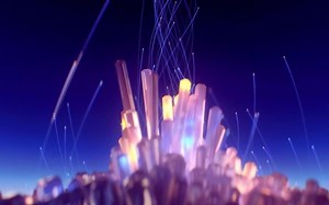 C4D钻石群制作渲染合成教程