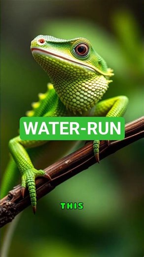 How Basilisks Actually Run on Water #science #amazing