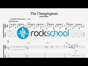 The Changingman - Paul Weller, Rockschool 2024 Electric Guitar Grade 4