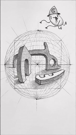 How To Draw a Fisheye Perspective 🐟 #art #drawing #foryou