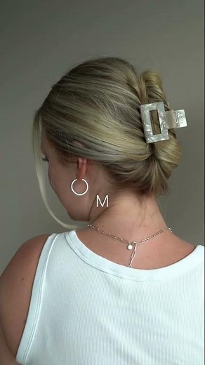 Haarklammer Tutorial verschiedene Größen