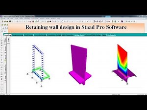 Retaining wall design in Staad Pro Software