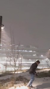 36K views · 671 reactions | We had snow, round 2 tonight. ❄️ : Evan Murray | Georgia Tech | Facebook